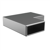 Australis OFFSET - 90 Degrees INTERNAL JOINER - SATIN FINISH 75x75mm long